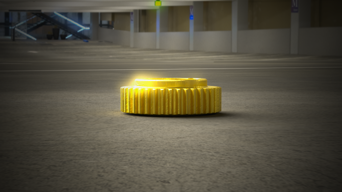 Lathe Gear Garage Render